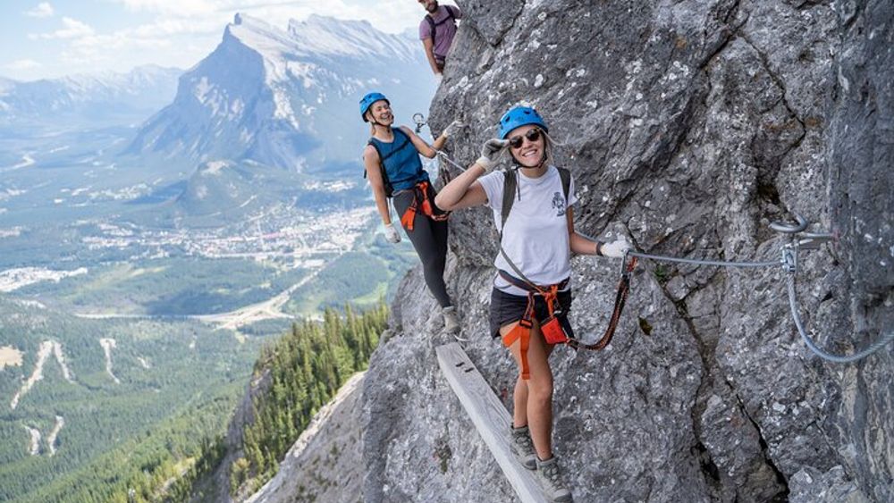 See Banff's Best Views on Guided Small-Group Via Ferrata Tour