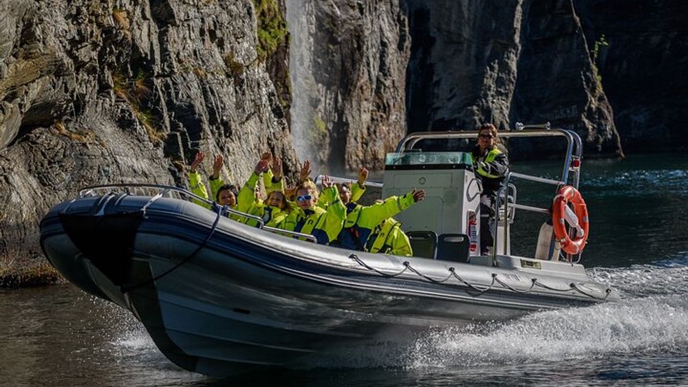 Geirangerfjord and Waterfalls, Small-Group RIB Safari