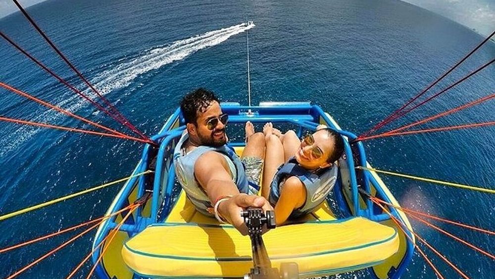 Cancun Caribbean Parasailing Small-Group Experience