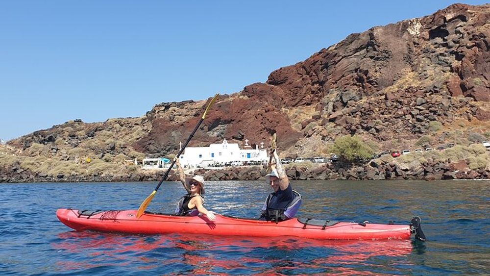 Santorini Sea Kayak Guided Small-Group South Coast Tour