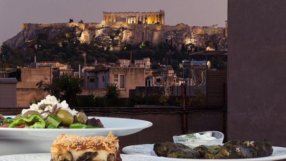 Athens Traditional Greek Cooking Class with Acropolis View