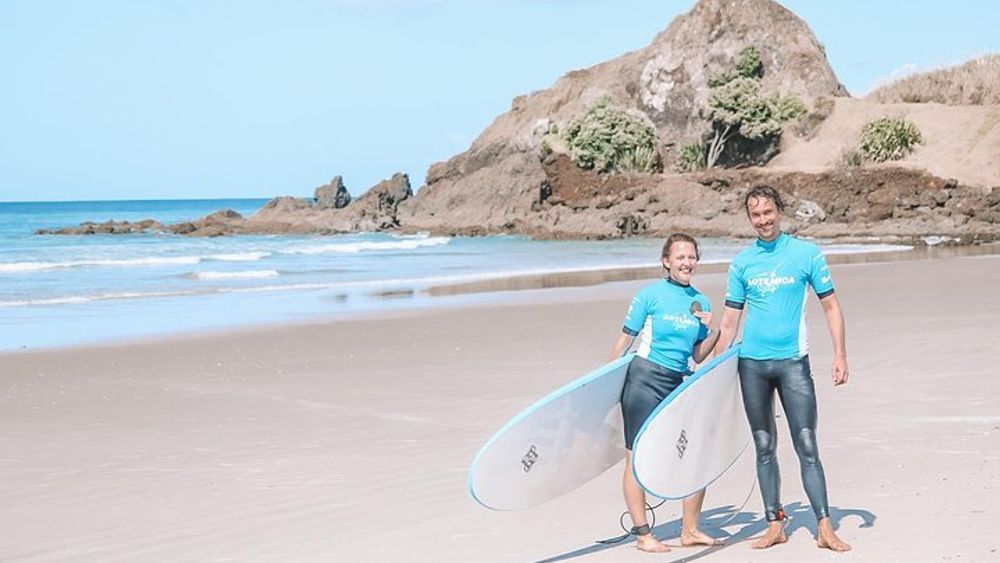 Small-Group Surfing Lesson for All Levels, Te Arai Beach