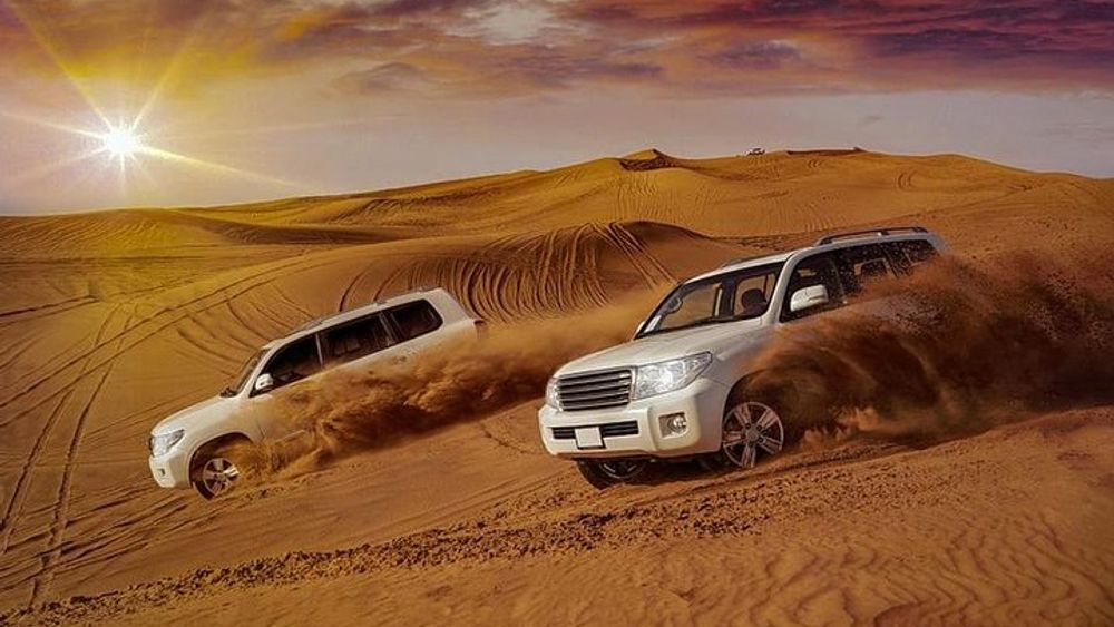 Evening Desert Safari with Camel Ride and Dune Bashing