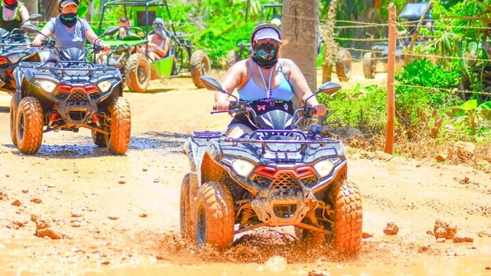 Guided Tour in Four Wheels (ATV) by Macao Beach, Taíno Cave and Typical House