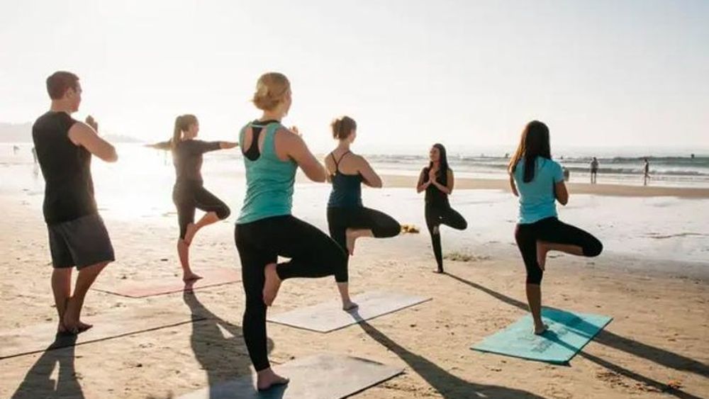 Yoga on the Beach in San Diego