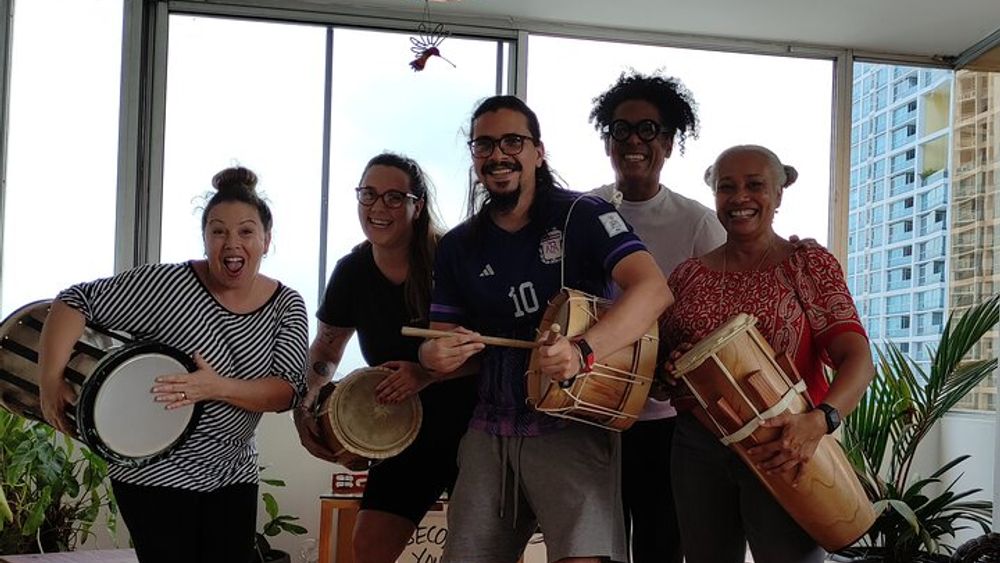 Learn to play authentic Panamanian Drums with local pro