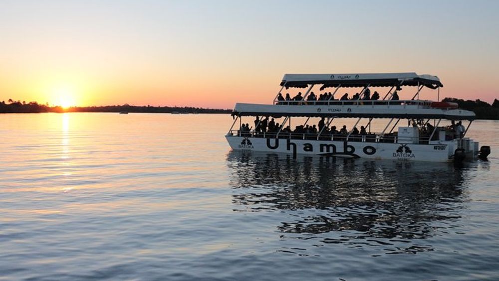 Victoria Falls Zambezi River Sunset Cruise with Hotel Pickup