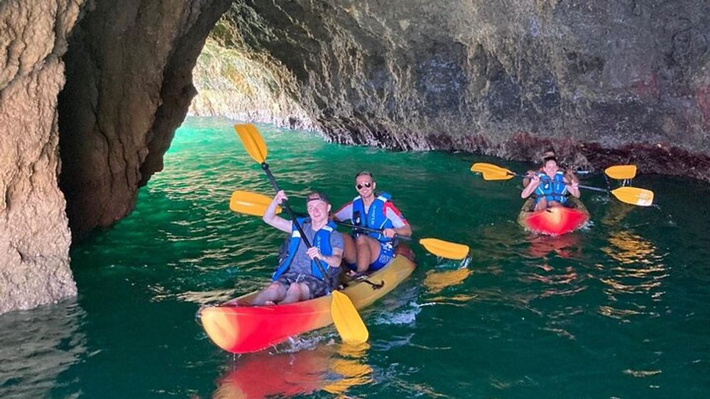 Albufeira Coast Small-Group Kayak Tour