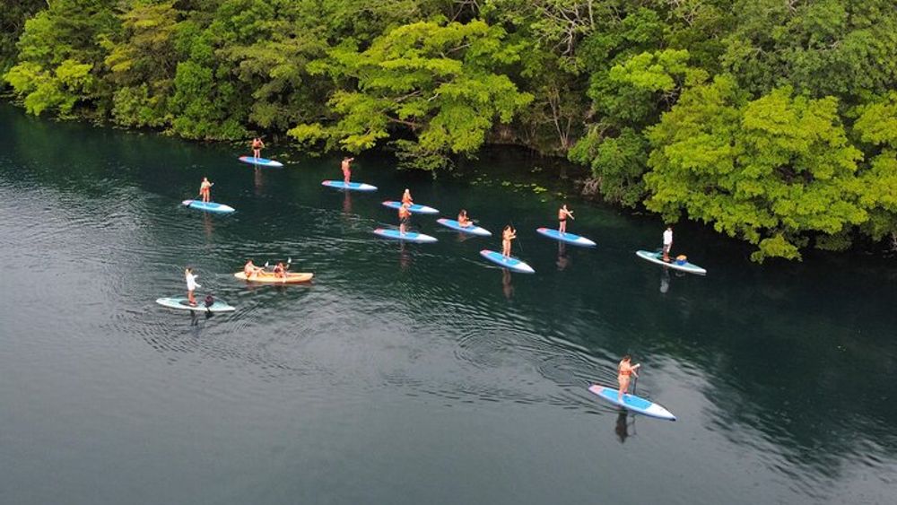 Paddle at Dawn with visit to Cenotes and Islands