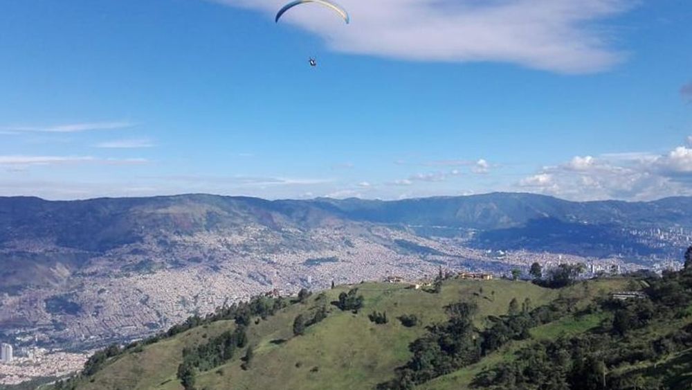 Medellin Tandem Paraglide Experience with Transportation