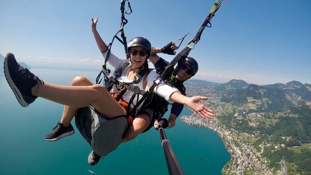 Tandem Paragliding Experience from Sonchaux