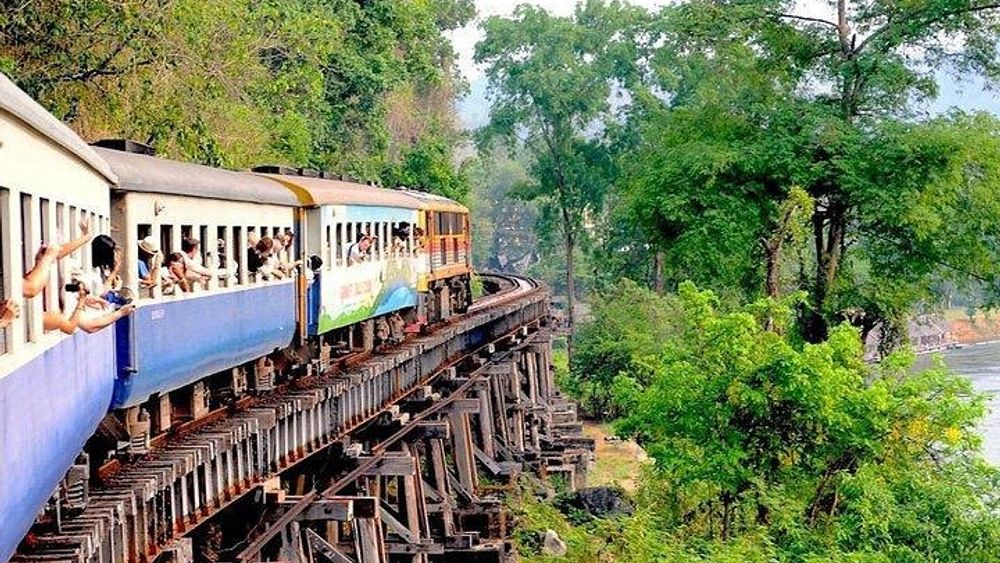 Black Death Bridge over River Kwai Day-Tour from Bangkok