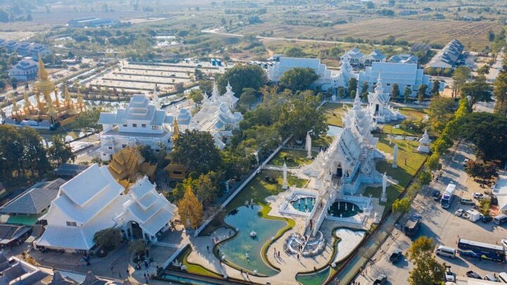 White, Blue & Black Temples & Golden Triangle from Chiang Mai