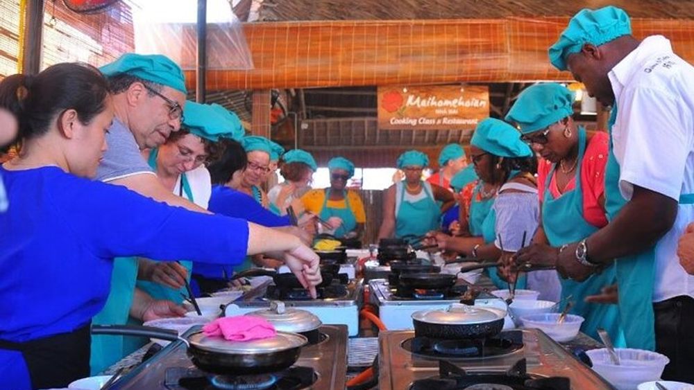 Cooking Class in Tra Que Village with Market and Garden Tour