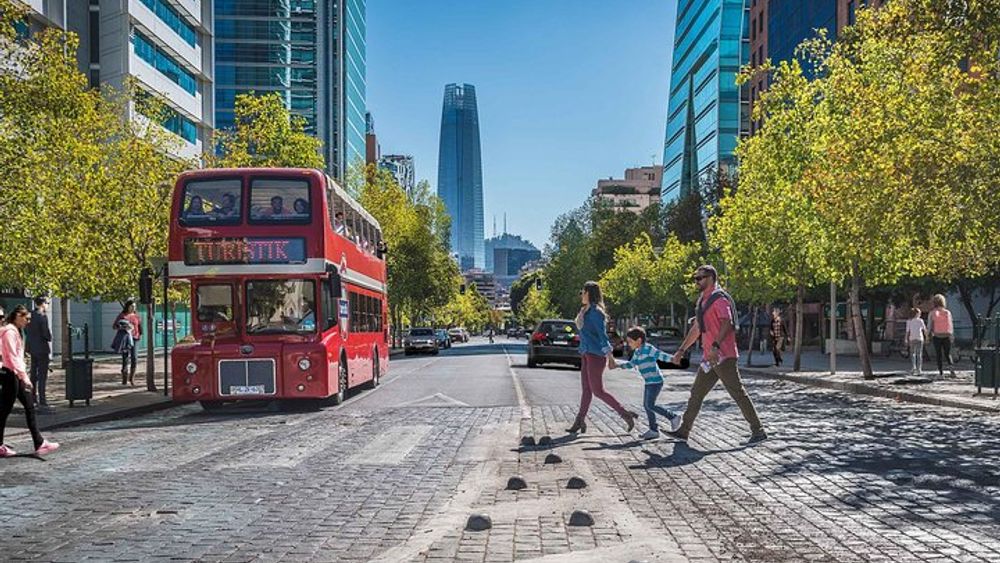 Tourist bus through Santiago for two days, Cable Car and Funicular
