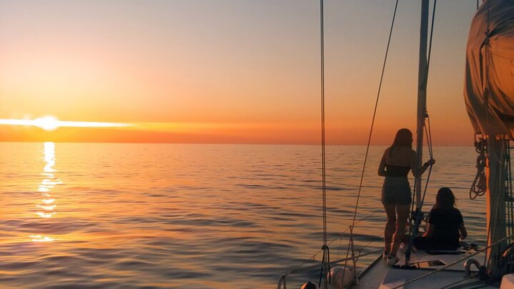 Ibiza sunset boat trip with gourmet appetizers and champagne