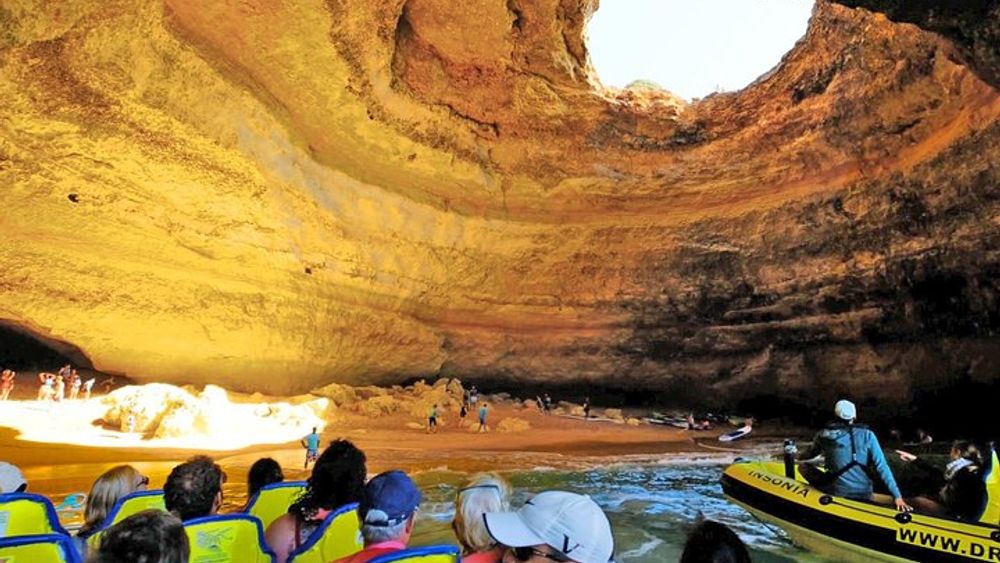 Caves and Dolphin Watching Cruise from Albufeira