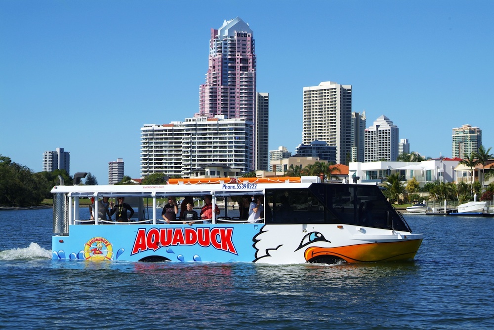 One Hour Gold Coast AquaDuck Land & River Cruise