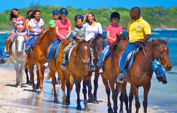 Horseback Ride & Swim, River Tubing and Luminous Lagoon Day Tour from Negril