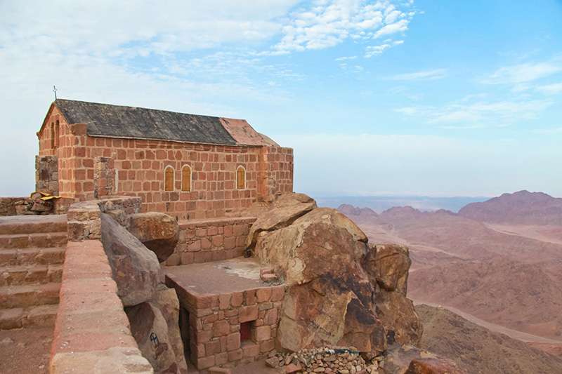 St. Catherine Monastery  and Mt. Sinai from Tel Aviv
