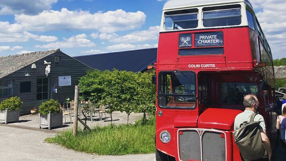 Sussex Vineyard & Winery Bus Tour on Iconic Vintage London Bus