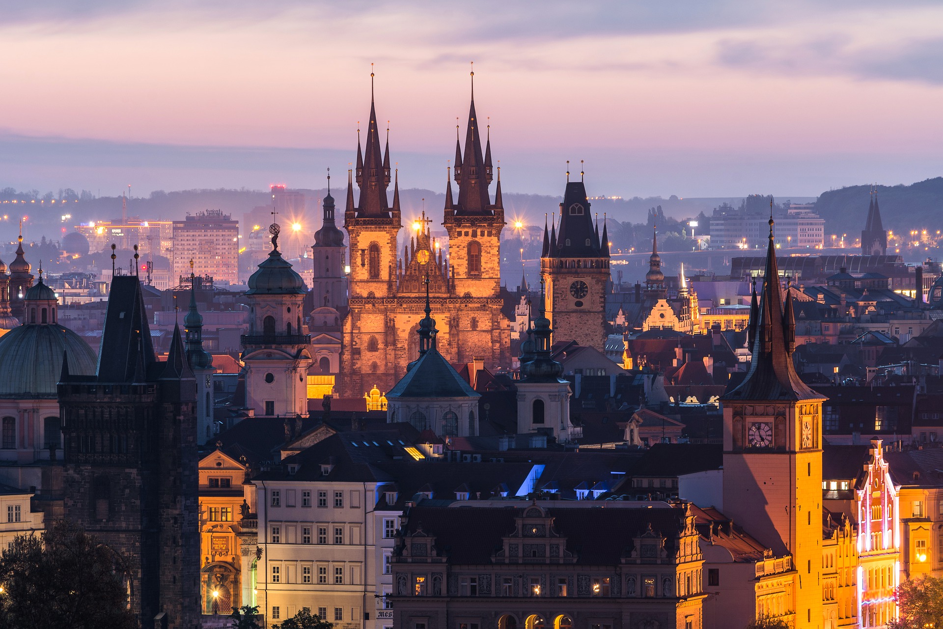 Prague Overnighter: 1 Night Accommodation for Two