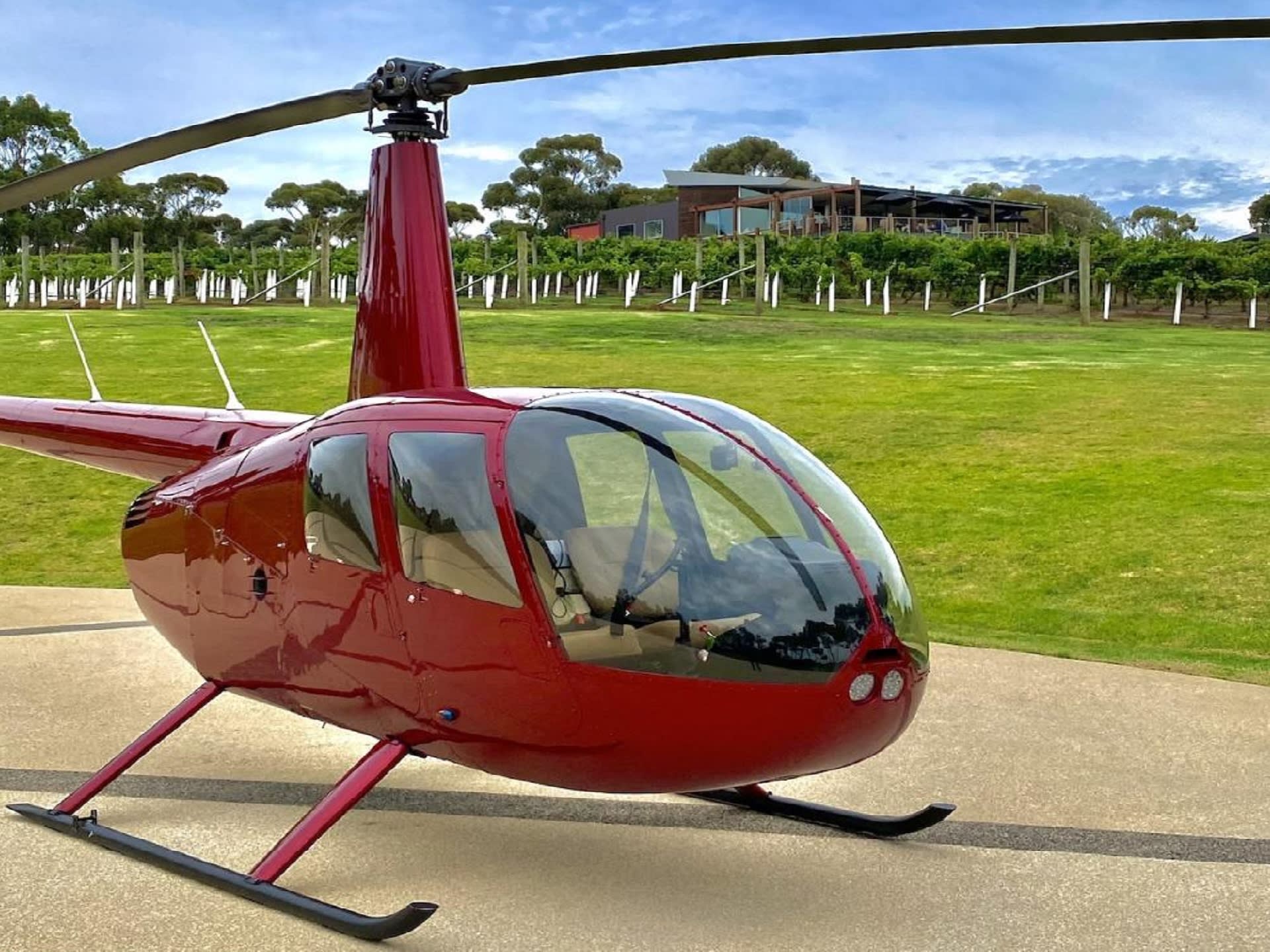 Helicopter Winery Lunch at Jack Rabbit on the Bellarine