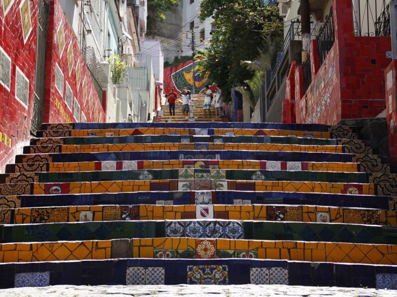 Santa Teresa and Selarón Steps by Foot